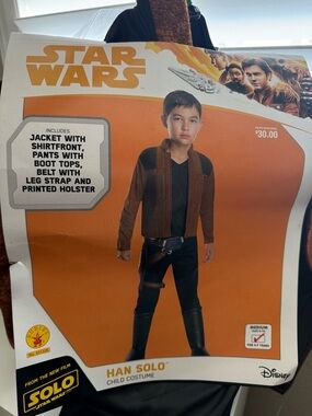 Star Wars Han Solo Child Costume - Brown & Black